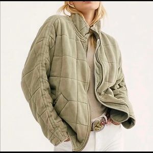 Free people quilted dolman jacket